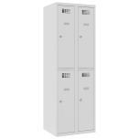 SUS 322 W Doppelter Metall-Garderobenschrank mit Schließfächern für 4 Personen