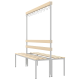 Garderobenbank LSZ 2 freistehend, 1 m