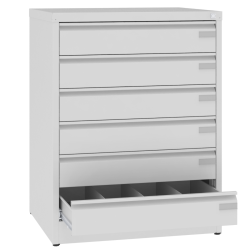 Metall-Aktenschrank SZK 203 ST mit 6 Schubladen für Akten Metall-Aktenschrank SZK 203 ST mit 6 Schubladen für Akten
