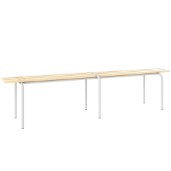 Gartenbank LO 20 Metallgestell und Holzsitz 2 m