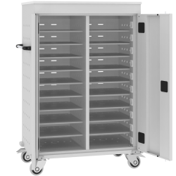 Mobiler Laptopschrank WNL 210 Wagen auf Rädern mit Beladung