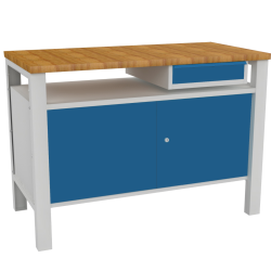 Metallwerkbank mit STW 323 Schrank Metallwerkbank mit STW 323 Schrank