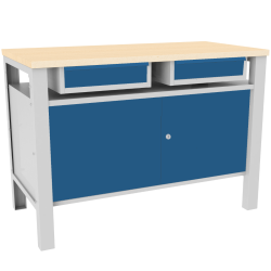 Metallwerkbank mit 2 Schränken STW 324 Metallwerkbank mit 2 Schränken STW 324