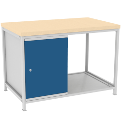Metallwerkbank, Schrank und 4 Schubladen STW 401, Breite 1200mm Metallwerkbank, Schrank und 4 Schubladen STW 401, Breite 1200mm