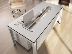 Rechteckiger Schreibtischtisch STB 1860 COMFORT 1800x600mm