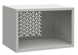 Offener Hängeschrank aus Metall Fusion 1 Lackiert