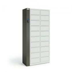 RFID-Schließfach mit 20 Fächern für saubere Kleidung