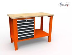 Werkstisch SWT 12/08 7 Schubladen fur Schlüssel Werkzeuge Werkstisch SWT 12/08 7 Schubladen fur Schlüssel Werkzeuge