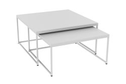 Couchtisch 80 x 80 STK2, Melaminplatte, Höhenverstellung 1 cm Couchtisch 80 x 80 STK2, Melaminplatte, Höhenverstellung 1 cm
