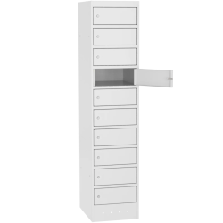 Metallschrank für Laptops SZNL 4110 Schränke für Laptops und Tablets 10 Schlüsselfächer