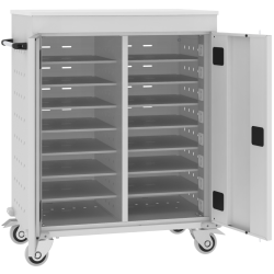 Wagen, Schrank für Laptops und Tablets WNL 208 zum Aufladen von 16 Laptops