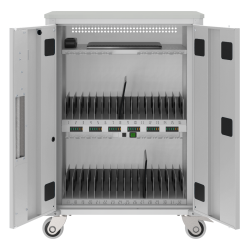 Trolley für 32 Tablets + 2 Laptops - Schrank auf Rädern mit Ladestation - Version ohne Zugangspunkt