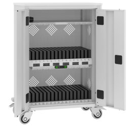 Tablet-Wagen - mobiler Schrank auf Rädern zum Aufladen von Tablets WNT 33