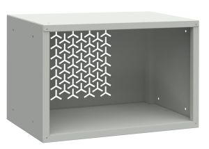 Offener Hängeschrank aus Metall Fusion 1 Lackiert