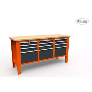 Werktisch SWT 17/03  1765mm 12 Schlüsselschubladen