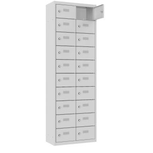 MSus 3210 Stehender Frühstücksschrank für die Kantine, 20 Schließfächer